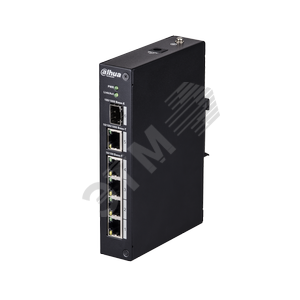 Коммутатор неуправляемый промышленный 6 портов RJ45/SFP 10 100 1000 Мб/с