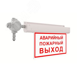 Знак безопасности LED NOTE Ex (СБП) КРАСНЫЙ 10 Вт 110 Лм IP67 аварийный с БАП 1ч