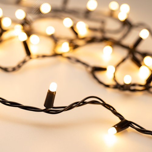 Гирлянда светодиодная декоративная ARD-STRING-CLASSIC-1000-BLACK-100LED-MILK PULSE Warm 230V, 7W ARDCL, IP65