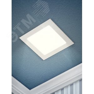 Светильник светодиодный встраиваемый LED 2-16-6K квадратный 16Вт 6500К