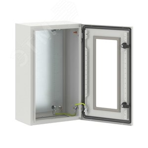 Щит монтажный ЩМП 500x300x200 мм STE с М/П с прозрачной дверью
