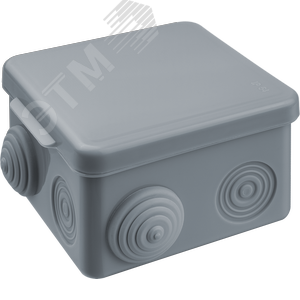 Коробка NSS-DB-80-80-50-7-GR распаячная открытого монтажа