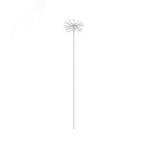 Светильник KT-DANDEL-BOLL-H495-0.5W Warm3000 (WH, 24 deg, 24V) (ARL, IP65 Металл, 3 года)