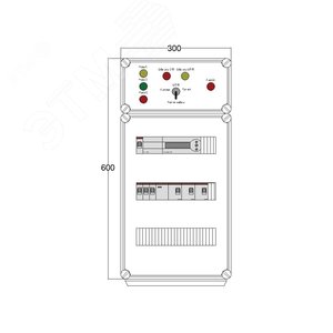 Щит управления электрообогревом HS 3x1700 D850 (в комплекте с терморегулятором)