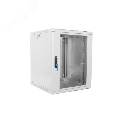 Шкаф телекоммуникационный настенный 15U (600х650) дверь стекло