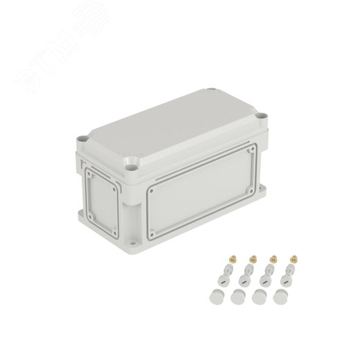 Корпус IP66/IP67, 300х150х160 мм, без МП, с фланцами, непрозрачная крышка H= 35 мм
