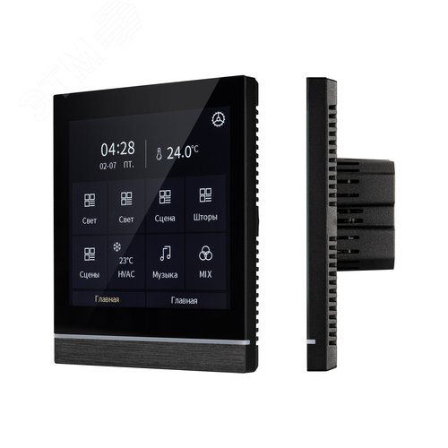 Панель управления сенсорная с дисплеем INTELLIGENT KNX-113-40-MULTI-V4-IN 20-30V IARL, IP20 пластик, 2 года
