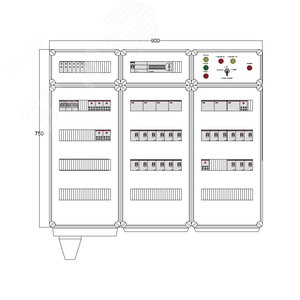 Щит управления электрообогревом HS 21x3400 D850 (в комплекте с терморегулятором)