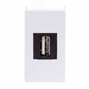VIVA Розетка 1 модуль белая USB 2.0