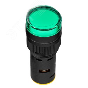Лампа AD16DS(LED) матрица D16мм зеленый 24В AC/DC