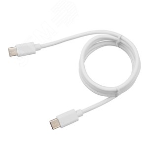 Кабель Type-C - Type-C PD 45W, 1m, PVC, white, 18-1830,