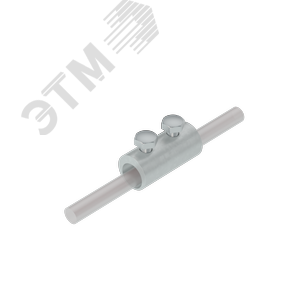 Соединитель прутка двухболтовой сквозной D 5-8 мм TD