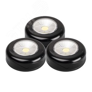 Светильники светодиодные TF3-3xL1W-bk (3 x черные)