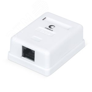 Розетка компьютерная RJ-45, категория 5e, одинарная, внешняя, Dual IDC