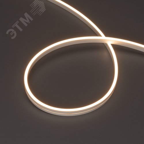 Лента герметичная MOONLIGHT-SIDE-A168-4x10мм 24V Warm3000 7.2 W/m, IP65, 5м, wire x2 вывод кабеля прямой
