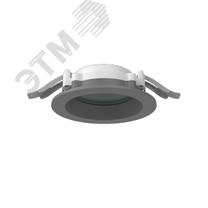 Светильник светодиодный DL-01 Pro 100 мм 13 Вт 4000 К CRI90 120х49 мм IP65/40 RAL7045 серый муар с защитным силикатным стеклом DALI