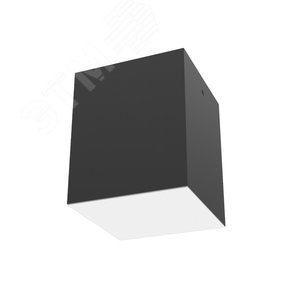 Светильник светодиодный DL-Box накладной 15Вт 3000К 140x140x170мм черный муар с рассеивателем опал