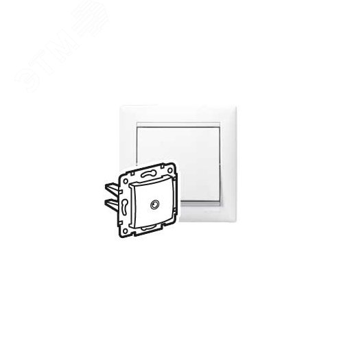 Розетка TV оконечная белый VALENA DIY