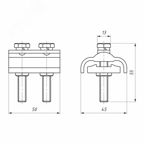 Зажим плашечный CD 150