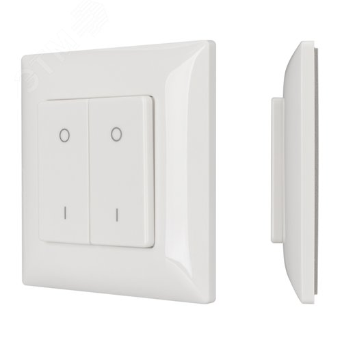 Панель SMART-P47-DIM-P-SUF 3V, 2 зоны, Knob, 2.4G ARL, пластик