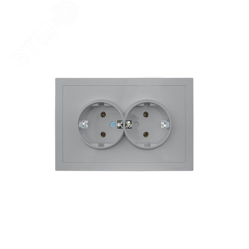 ZIMA Розетка двойная без заземления 16А, механизм, белая Lezard 704-0200-128BQC
