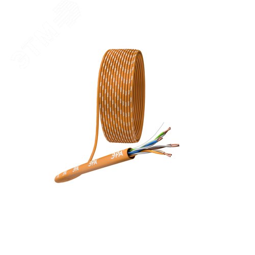 Кабель витая пара U/UTP 4x2x24 AWG Cat5e CU нг(А) HF 305м U-4-HF