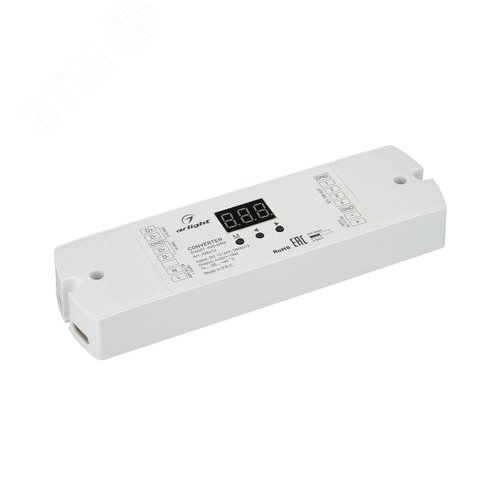 Конвертер SMART-K40-DMX 12-24V, 0/1-10V ARL, IP20 пластик, 5 лет