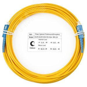 Патч-корд оптический simplex SC-SC 9/125 sm 20м LSZH
