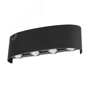 Светильник светодиодный уличный Архитектурный накладной ULU-P20B-8W/4000K IP65 BLACK (4000K) Корпус черный