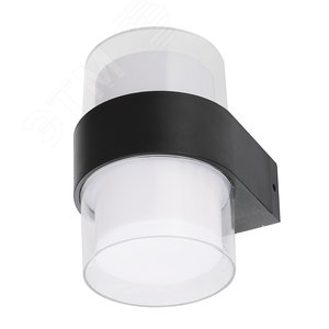 Светильник светодиодный ULU-P22B-2x5W/4000K IP65 BLACK уличный. Архитектурный накладной. (4000K). Корпус черный