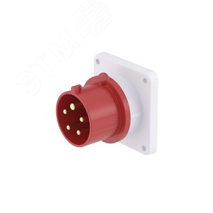 Вилка скрытой установки IP44 16A 3P+E+N 400В