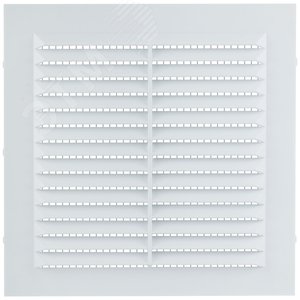 Решетка вентиляционная, пластиковая, 150x150 мм, с сеткой