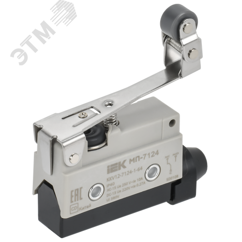 Микропереключатель концевой МП-7124 рычаг с регулируемым роликом IP40