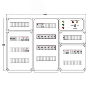 Щит управления электрообогревом DEVIBOX HR 15x1700 D330 (в комплекте с терморегулятором и датчиком температуры)