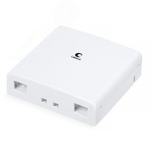 Корпус внешней оптической настенной розетки на 2 SC/LC (без пигтейлов и проходных адаптеров)