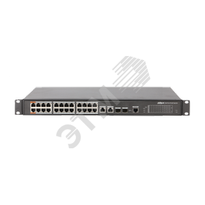 Коммутатор управляемый L2 24 порта RJ45/Combo 10 100 1000 Мб/с PoE 240Вт