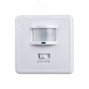 Датчик движения ИК встраиваемый 500w 140 градусов 12м IP20 белый