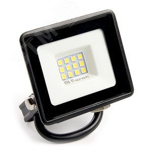 Прожектор светодиодный ДО-10w 4000К 800 Лм IP65 черный