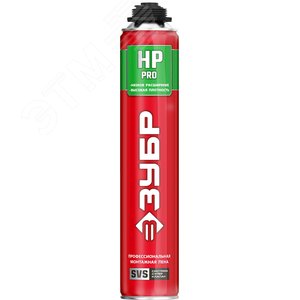 Пена монтажная с низким расширением пистолетная, всесезонная, 800мл, SVS, PRO HP