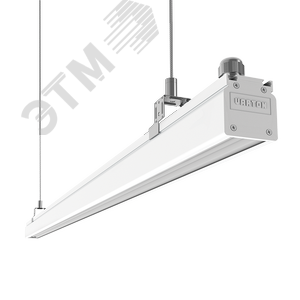 Светильник светодиодный Mercury Mall IP54 2160x54x58мм опал 114W 4000К белый RAL9003