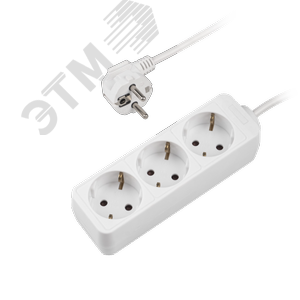 Удлинитель бытовой ФАZА FTG-03-300 3x3,0 с заземлением