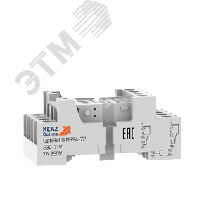 Розетка для реле OptiRel G RR94-72-230-7-V