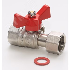 Кран шаровой для подключения манометра 1/2'x1/4  ВРхВР