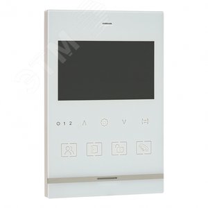 Видеодомофон IPV-01 бел. 4'' TFT 4пр. 2 канала IP20