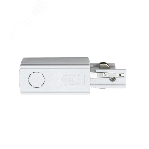 Коннектор белый левый сетевой для 3Ф шинопровода 3P PTR EC-WH Left