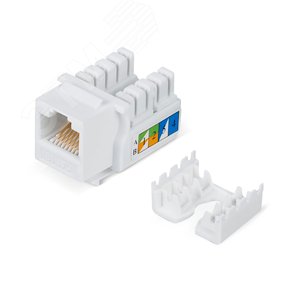Вставка Keystone Jack RJ-45, категория 5e, заделка тип 110, белая