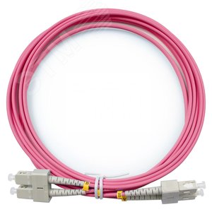 Патч-корд оптический duplex 3м SC-SC 50/125MM OM4 LSZH