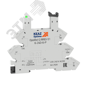 Розетка OptiRel G RR93-51-12-24U-6-P