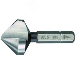 Насадка-зенкер 845/1 конический одноканавочный хвостовик 1/4 C 6.3 8.30X32 мм