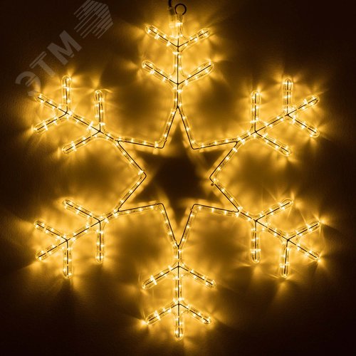 Фигура ARD-SNOWFLAKE-M4-750x750-324LED Warm 230V, 18W Ardecoled, IP65